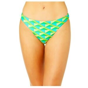 NWT Hurley Geo Rhythm Cheeky Back Pattern Bikini Bottom